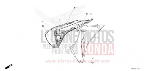 BOUCLIER DE RADIATEUR (CRF450RS/RWES) CRF450RS de 2025
